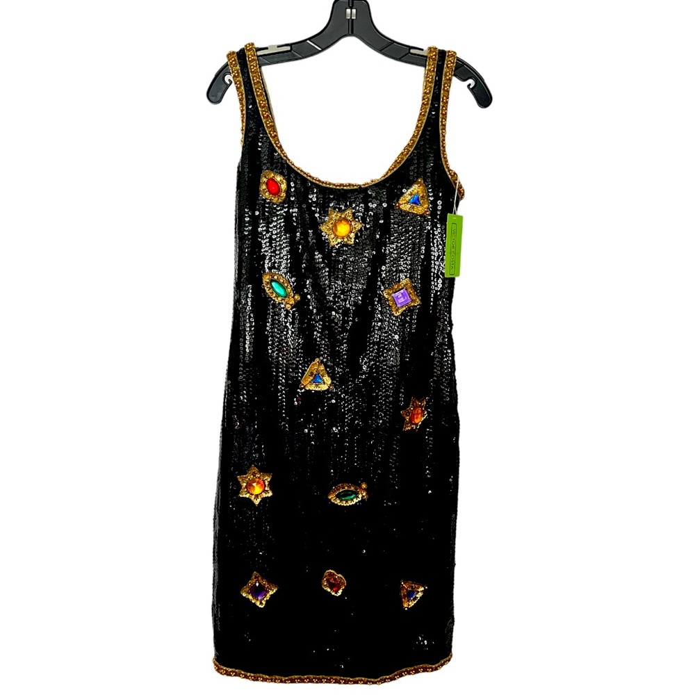 COPY - Vintage 80’s Victor Costa Sequins Jeweled Dress